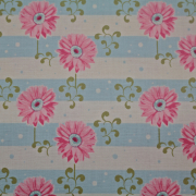 Baumwollstoff / Druckstoff Tilda Gerbera Pink Spring Diaries